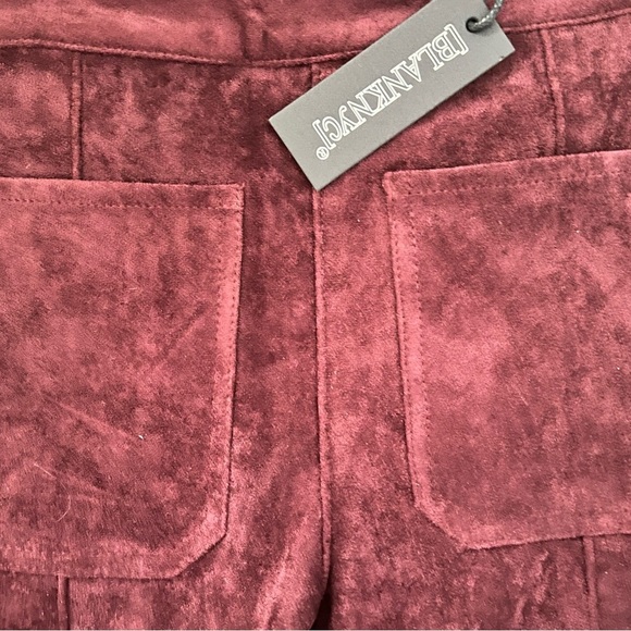 BLANK NYC faux suede boot cut pants with side zipper Size 27, NWT - Picture 8 of 13